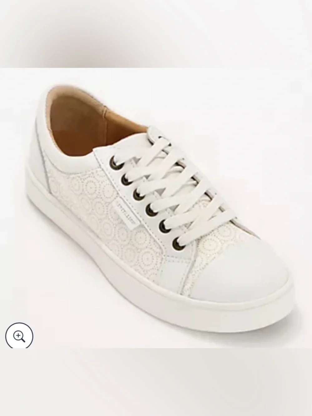 REVITALIGN White Perforated Lace-Up Sneaker